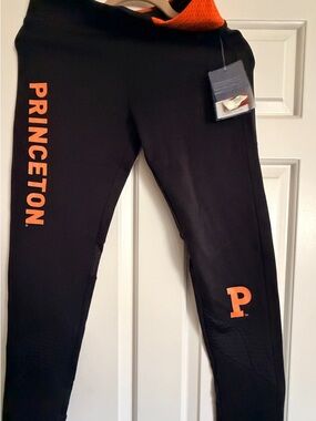 Princeton Black & Orange Women's Athletic Leggings